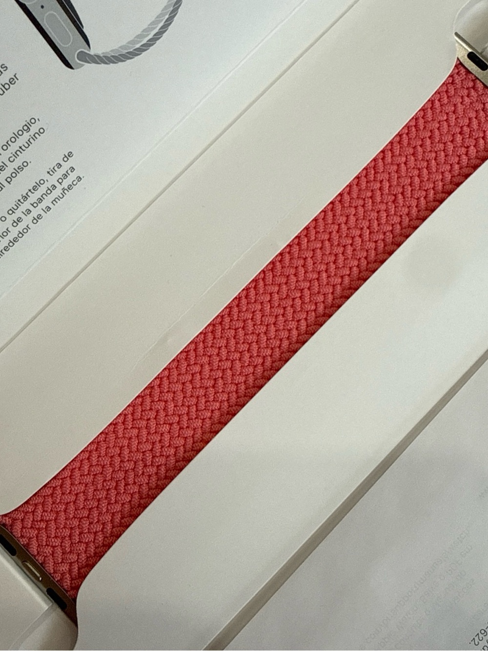 Genuine Apple Watch Band Solo Loop Silicone Fitted Band Size 5 40mm Pink Punch